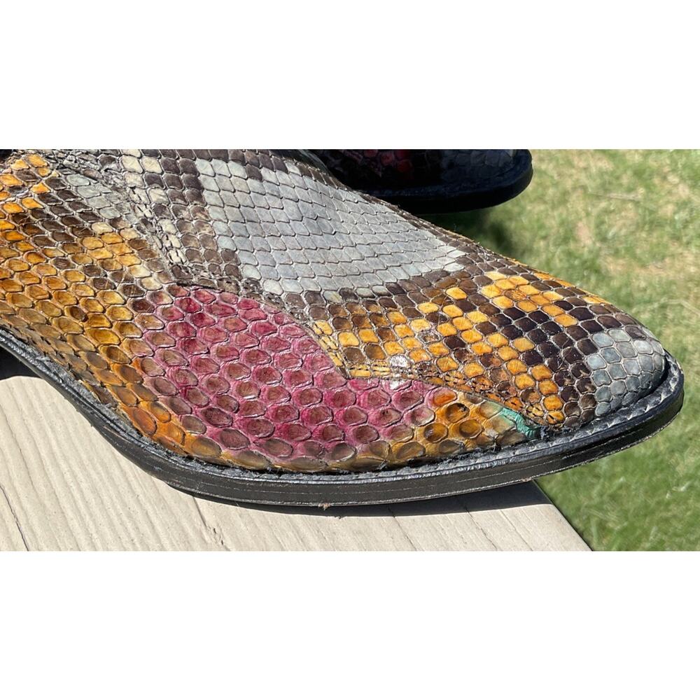Dan Post Rainbow Python Snakeskin Western Cowgirl… - image 5
